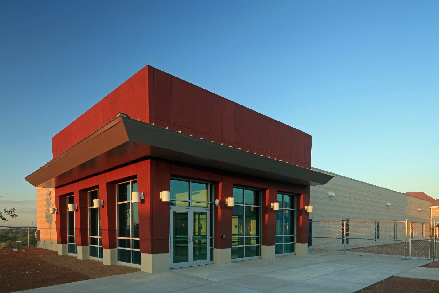 John E. Uxer Early Head Start Center, GA Architecture, El Paso Architects, Best of El Paso Architects, Exterior Entry